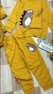 Bộ tay dài quần dài khủng long thun cotton 100% chính phẩm sizs đại