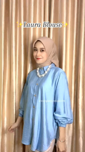 Laura Blouse Kemeja Wanita Pololinen Atasan Wanita Terbaru