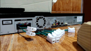 สายลำโพงโฮมเธียเตอร์แจ๊คแปลงเสียบสายลำโพง รุ่นขั้วแบน 5.1 สมาร์ทเดอร์ LG SONY PANA PIONEER