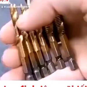 Bộ 6 mũi khoan Taro M3-M10 Thép HSS phủ Titan