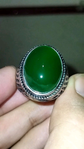 Cincin Batu Green Garut Chalcedony