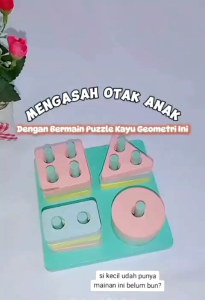 (BUBBLEWRAP) SNI MAINAN PAPAN BONGKAR PASANG GEOMETRI BENTUK