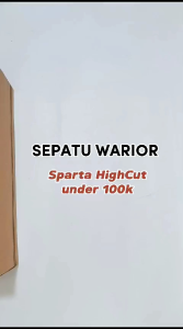 Sepatu Warior Sekolah Kuliah Pria Wanita Tren Kekinian Warrior Sparta HighCut Hc Tinggi Hitam Putih Size 37 sd 44 - Black White