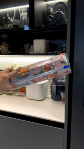 🇲🇾Readystock🇲🇾Plastic Wrap 盒装滑刀保鲜膜 Sliding Knife Type Cling Film Food Grade PE Large Roll Tear Tape Cutter Household Use