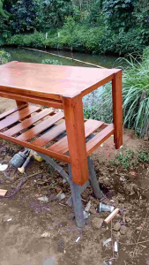 Meja Tamu Serbaguna: Meja Kayu untuk Ruang Keluarga & Akuarium Praktis