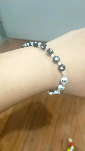 Elegant Black Personalized Customized Bracelet with Name