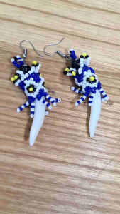 Anting dayak anting taji manik  taji anting manik Dayak kalimanta