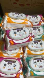 Sỉ combo 10 gói khăn ướt baby wipes 650g khong mùi an toàn cho bé