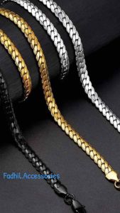 KALUNG TITANIUM RANTAI PRIA MODEL SISIK ULAR ANTI KARAT ANTI LUNTUR TERBARU / KALUNG RANTAI TITANIUM MOTIF SISIK NAGA STAINLEES STEEL ANTI KARAT PRIA WANITA TERLARIS