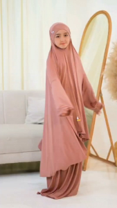 Mukena Anak LOLO PIANA Usia 7-10 tahun Free Sajadah Muka