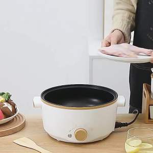 <🎁 ของขวัญปีใหม่ > หม้อนึ่งไฟฟ้าเอนกประสงค์ พร้อมซึ้งนึ่ง 2 ชั้น มีหลายขนาดให้เลือก หม้อไฟฟ้า กำลังสูงสุด 3 ลิตร หม้ออเนกประสงค์ นึ่ง อุ่น ตุ๋น ต้ม ทอด ผัด กระทะไฟฟ้า ไม่ติดหม้อ พลังยิงสามสปีดสามารถปรับได้