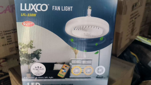 LUXCO LAMPU LED FAN LIGHT 30W 30 WATT E27 TRICOLOUR + KIPAS REMOTE SNI BAGUS BERKUALITAS TERBAIK