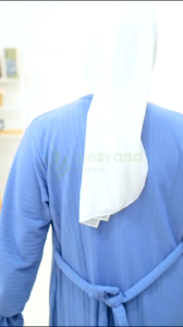 Gamis Wanita Terbaru 2025 Marbela Knit Renda Busui Kancing Cantik Polos by Alesyana