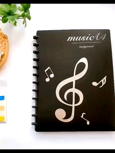 A4 Size Music Score Holder Paper Sheet Mushroom Document File Piano Guitar Violin Ukelele 20/30 Pocket