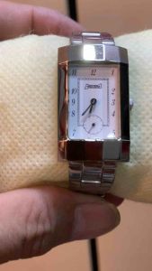Đồng hồ nữ nội địa Nhật Bản dáng tank kim rốn kính vát cạnh dây thép không gỉ dài 16 cm trở lại