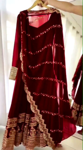 [PRE-ORDER] Ready Made Faux Georgette Anarkali Gown (Delivery 10 Days )