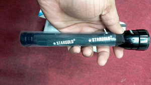 Stargold SG-2AA-M Metal Body LED Flashlight – Ultra Bright & Rechargeable