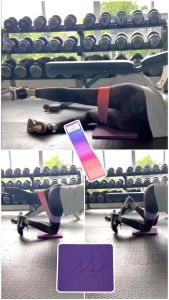 [M] ยางยืดออกกำลังกาย Hip Band Resistance Band ฟิตเนส สายแรงต้านแบบผ้า ปั้นก้น สควอท กระชับขา (Resistance: Medium) Seasire