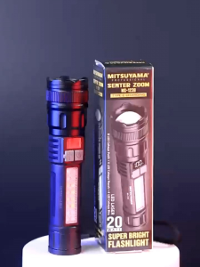 Barangunik2021 - Senter Tangan Zoom Super Terang alumunium indikator baterai mitsuyama - senter tangan ZOOM MS 1238 1200mah Senter Led Usb Charger - Lazada