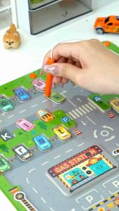 🤩 MONTESSORI TOY 🤩 MIDEER MAGNETIC MAZE - PARKING LOT Educational Game Children Kid Board Game Gift Toys Alphabet Puzzle