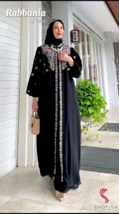 RABBANIA DRESS (SIZE XL & XXL) BAHAN CERUTY FULL FURING