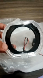 SHROUD BMW 2.5" SILVER COVER MOTOR MOBIL SHROUD WHITE LIGHT 2.5 INCH - WHITE