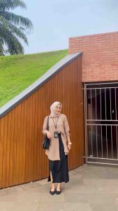 Zeva Tunik Kancing Depan Belakang & Tunik Polo Linen Murah