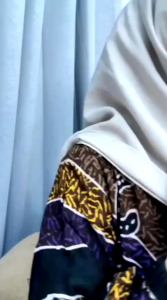 batik gamis kombinasi cap