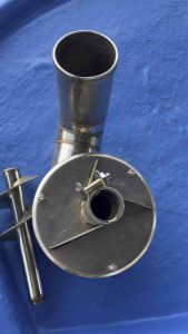 Bơm bùn ao inox cho máy xăng cốt thẳng (ngay) 55hp đến 75hp đầu ra 76mm.