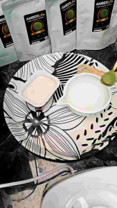 AMBERLife ไข่ผำอบแห้ง พรีเมี่ยม Wolffia Powder 100 กรัม ชงเป็นชา หรือจะผสมอะไรก็ได้หมด โรยอาหารก็ดี มัทฉะไทยแลนด์ พืชน้ำจิ๋ว โปรตีนสูง