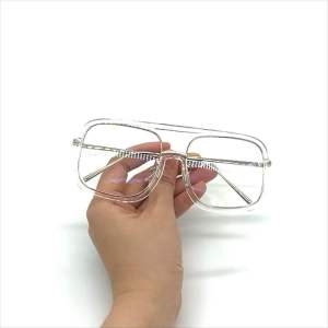 A208 แว่นใสดิวอริส ทรงสวยมาก เลนส์ใสกรอบใส ป้องกันแสงสีฟ้า