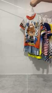 10-42kg bộ labubu -capypara bé trai tay ngắn quần đùi thun lạnh ann’skid loại 1 mềm mịn co giãn