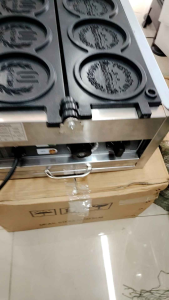 Commercial Electric Heated Gold Coin 10 Yen  Machine Internet Popular 4-Gate 10 Yen Waffle Machine Snack Stall Entrepreneurship