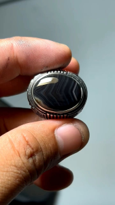 EST. JARI 8 - 9 NATURAL CINCIN BATU AKIK YAMAN WULUNG JUNDER