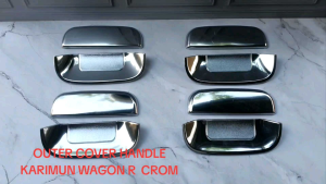 OUTER HANDLE PINTU VARIASI KARIMUN WAGON R CROM SET 8 PCS