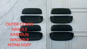 OUTER HANDLE PINTU VARIASI KARIMUN WAGON R HITAM DOFF SET 8 PCS