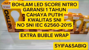 BOHLAM LED / LAMPU LED GARANSI 1 TAHUN SCORE NITRO 5W-23W PAKET 10PCS