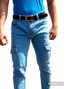 stretcheable skinny six pockets maong pants
