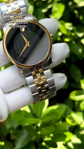 Đồng hồ nam size 40mm MVDo 2kim máy pin rin Nhật kính sapphire cao cấp sang trọng dây thép không rỉ có chống nước Bảo hành 24 tháng