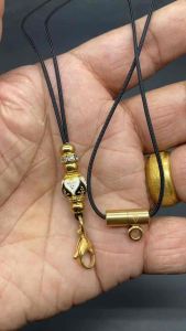 เชื้องร่ม สร้อยเชือ 2 องค์ ห้อยพระ เม็ดทองเลเซ่อ สร้อยพระ