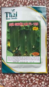 Hạt giống dưa chuột Thái123 Lai F1 quả xanh ăn giòn ngọt ( gói 10g)