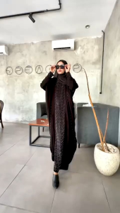 [ABAYA ORI] New Gamis Abaya Turkey Dubai arab 871/kaftan diamond Terbaru
