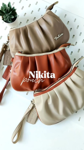 Dompet Nikita pouch by Biru Tsabita kulit anti air