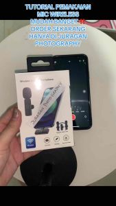 Microphone Portable Wireless Lavalier Mic USB Type C Double Mic & Single Mic