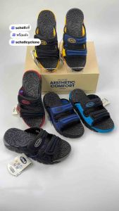 สินค้าพร้อมส่ง รุ่นไซโคลน 955 รองแท้าแตะสกอลล์แบบสวม สายปรับได้ สินค้าลิขสิทธิ์แท้จากบริษัทScholl