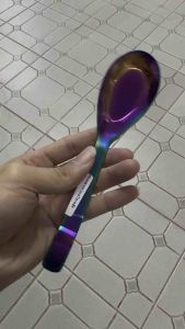 (จำนวนจำกัด มีคลิปรีวิว) ช้อน ช้อนกินข้าว ช้อนตักอาหาร ช้อนกลาง สีเทไท เอาใจสายซิ่ง วัยรุ่นชอบ สินค้าพร้อมจัดส่งด่วน (1246221219)