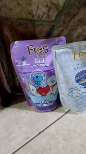 Fres & Natural Body Wash Badan Fress Sabun Mandi Tubuh Cair Refill Pouch 400ml (Expired 2026)