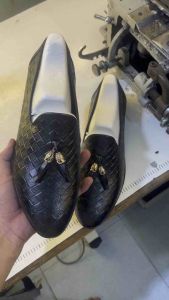 Giày da nam hàng kĩ vân đan toàn thân giày lười dễ phối đồ giày dự tiệc đế cao su khâu may chắc chắn mã g45