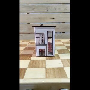 Alkansya House Design for Bills only ( 7"x3"x5 )
