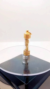 พระสิวลี ตระกรุดพระสิวลี จี้พระสีวลี กรอบหุ้มทองไมครอน18k พระอรหันต์มหาลาภ ความสำเร็จและโชคลาภ ทรงตะกรุดหลอด วัตถุมงคล